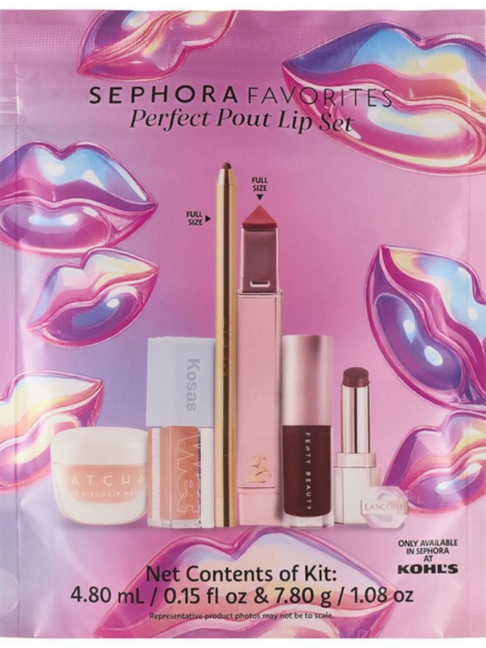 🆕 NIB 🌟Sephora Favorites Perfect Pout Lip Set ($123 total value)